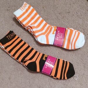 Women's TN Striped Socks - Orange and Black